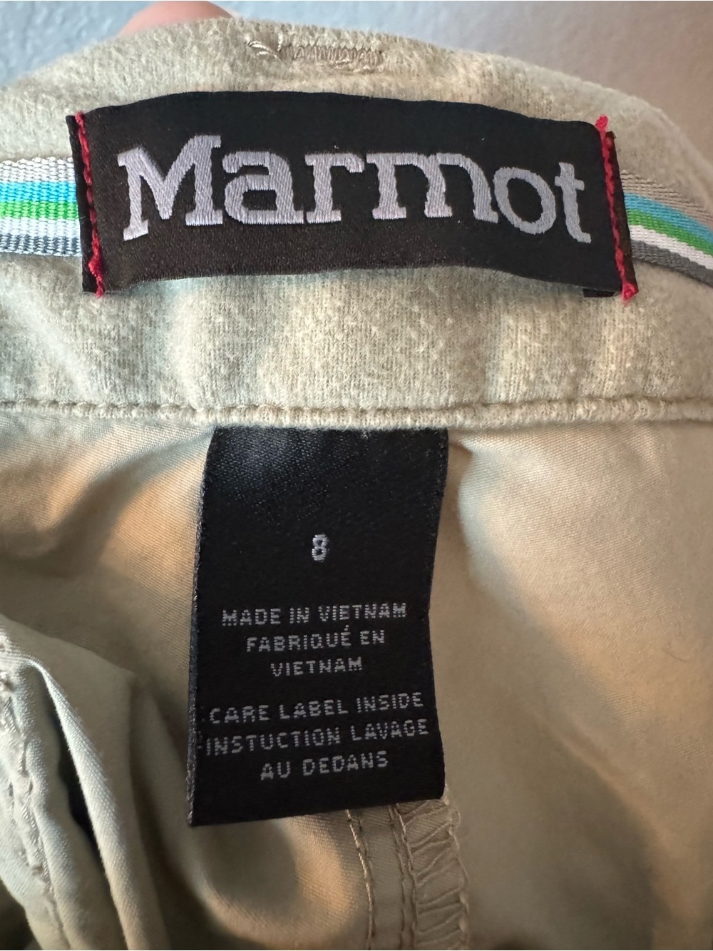 Marmot Women’s Convertible Hiking Pants 8 Tan Nylon UPF Zip Off Trail Travel - Picture 7 of 11